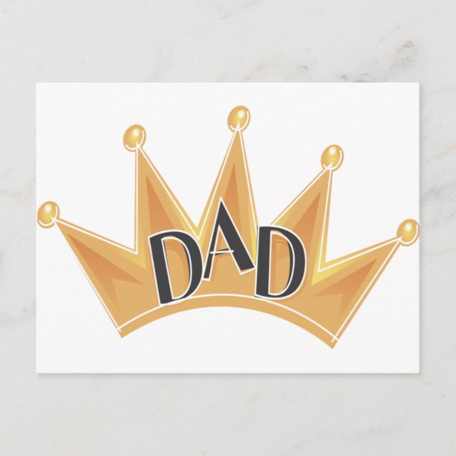 King Dad Postcard (Front)