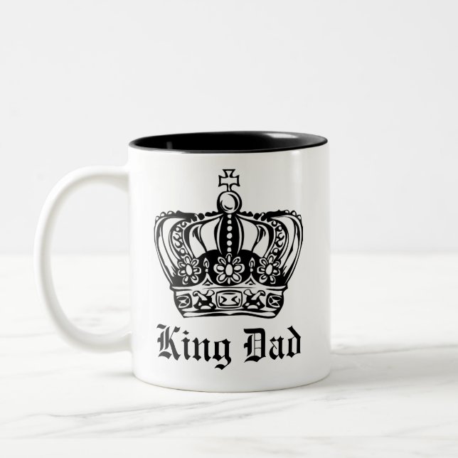 King Dad Two-Tone Coffee Mug (Left)