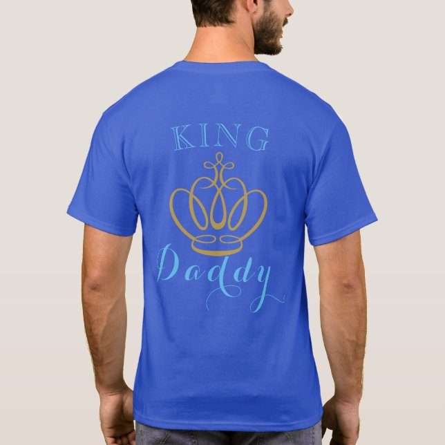 KING DADDY| Royal African Prince Baby Shower T-Shirt (Back)