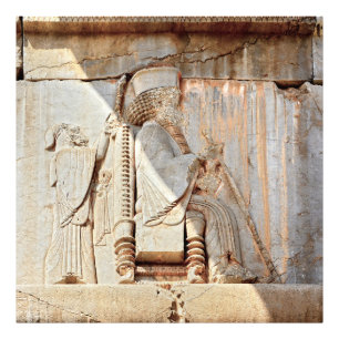 King Darius I. Bas-relief, Persepolis, Iran      Photo Print