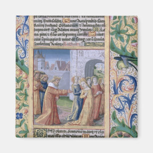 King David coveting Bathsheba Magnet