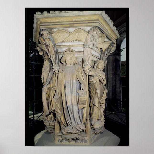 King David flanked by Moses and Jeremiah Poster (Front)