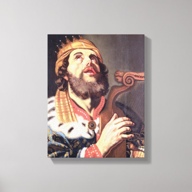 King David (panel) Canvas Print (Front)