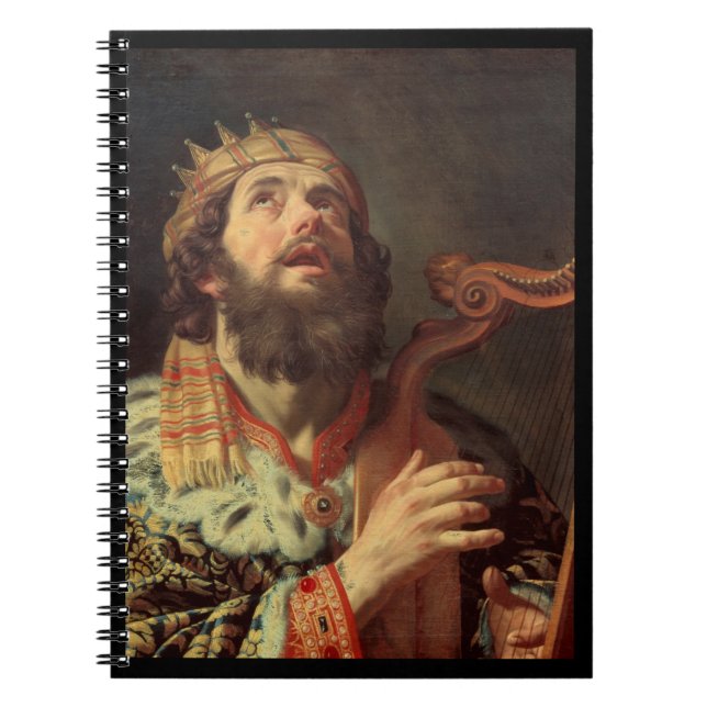 King David Playing the Harp Notebook (Front)