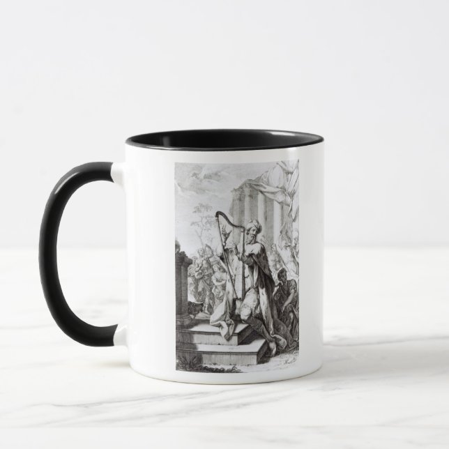 King David Playing the Lyre Mug (Left)