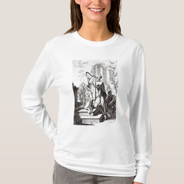 King David Playing the Lyre T-Shirt (Front)