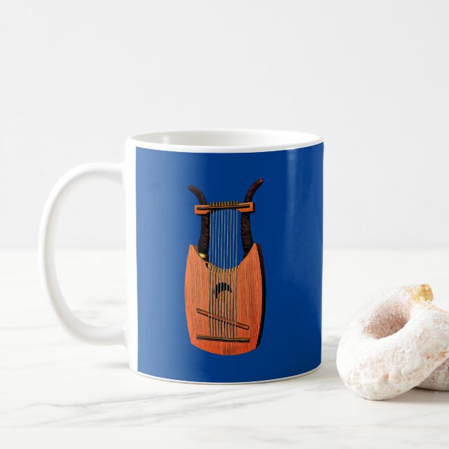 King David's Harp Coffee Mug (With Donut)
