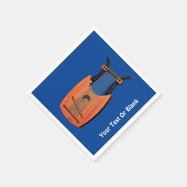 King David's Harp Napkin (Corner)