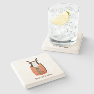 King David's Harp Stone Coaster