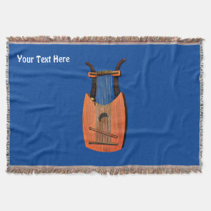 King David's Harp Throw Blanket