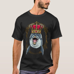 King Dolphin Wearing CrownQueen Dolphin Animal T-Shirt