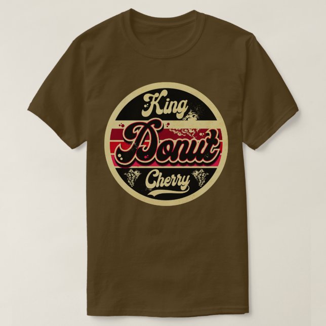 King Doughnut Cherry T-Shirt (Design Front)