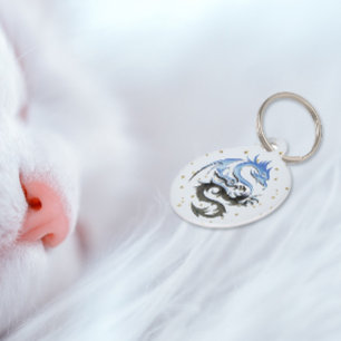 King Dragon Blue 2 Pet ID Tag