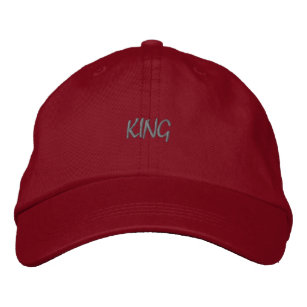 KING Edit your Own-Hat Handsome Red Colour cool Embroidered Hat