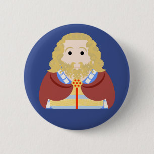King Edward II of England 6 Cm Round Badge