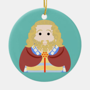 King Edward II of England Ceramic Tree Decoration
