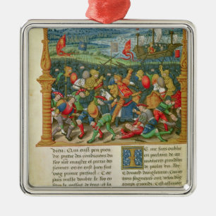 King Edward III Waging War at the Battle of Metal Tree Decoration