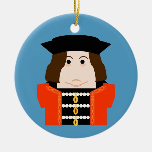 King Edward IV of England Ceramic Tree Decoration (Front)