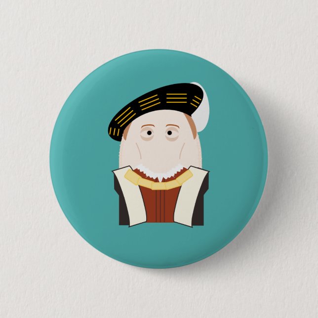 King Edward VI 6 Cm Round Badge (Front)