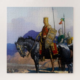 “King Edward Views the Battle” by NC Wyeth Jigsaw Puzzle