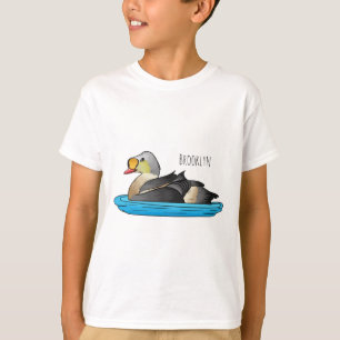 King eider bird cartoon illustration T-Shirt