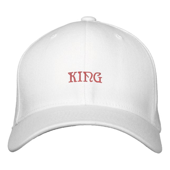 King Embroidered Hat (Front)
