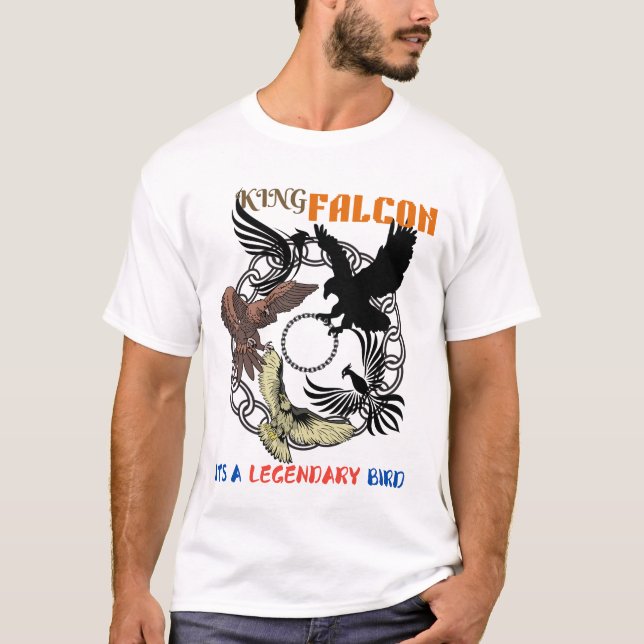 King Falcon – The Perfect Birthday Gift for brave T-Shirt (Front)