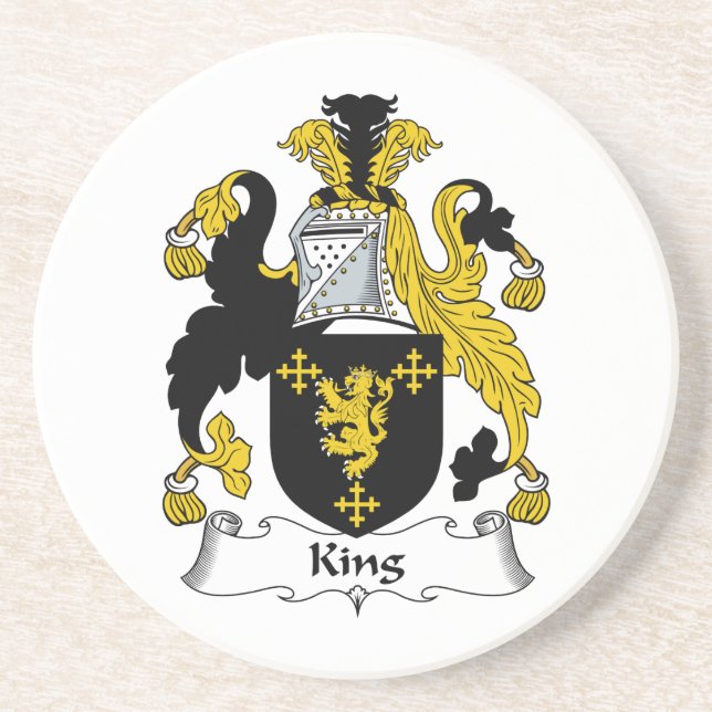 King Family Crest Coaster (Front)