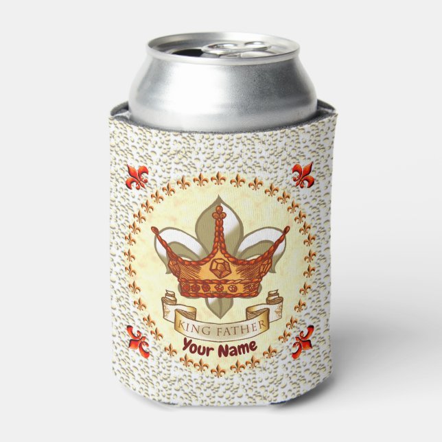 King Father Banner Crown   Can Cooler (Can Front)