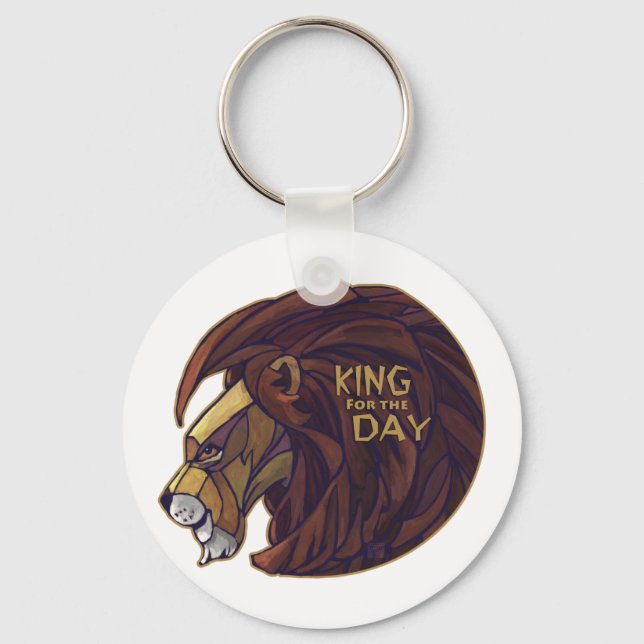 King for the Day Key Ring (Front)
