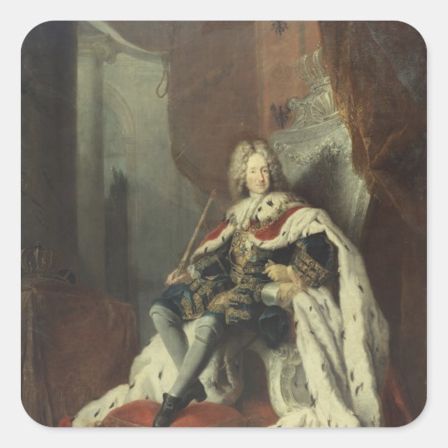 King Frederick I of Prussia Square Sticker (Front)