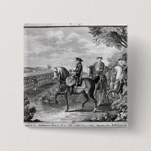 King Frederick II of Prussia  reviewing the 15 Cm Square Badge
