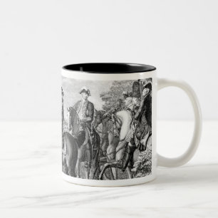 King Frederick II of Prussia  reviewing the Two-Tone Coffee Mug