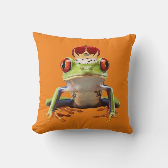 King Frog Cushion (Front)