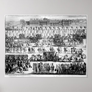 King George I procession to St. James's Palace Poster