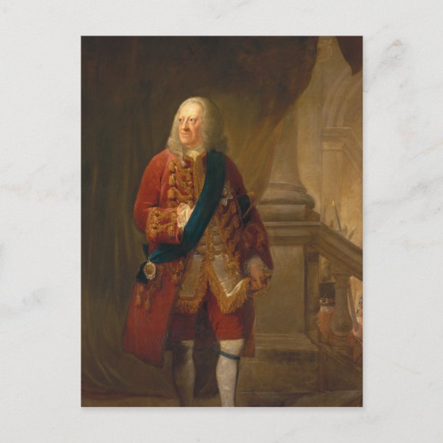 King George II, 1759 Postcard (Front)