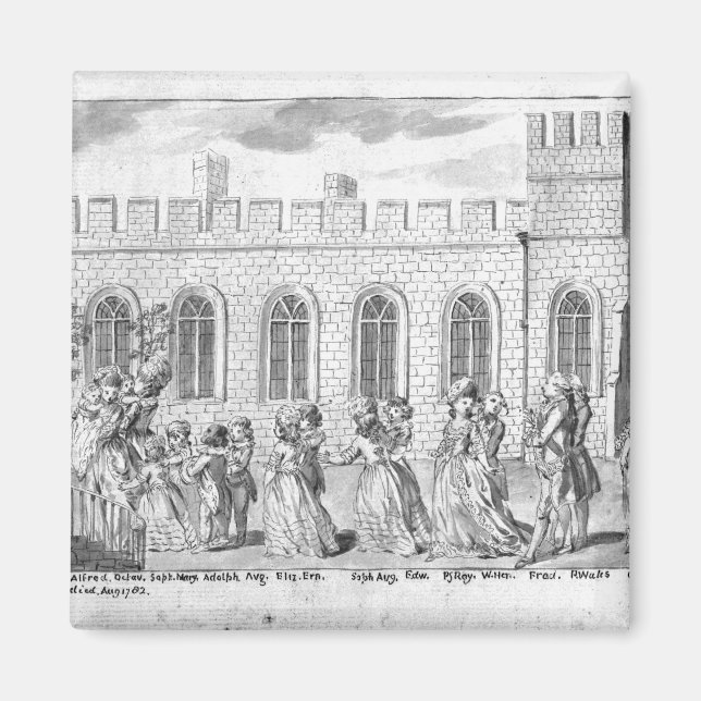 King George III and Queen Charlotte Magnet (Front)