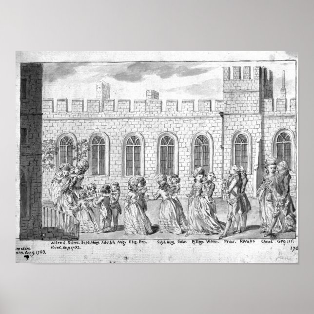 King George III and Queen Charlotte Poster (Front)