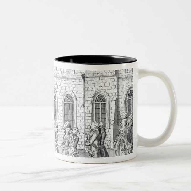 King George III and Queen Charlotte Two-Tone Coffee Mug (Right)