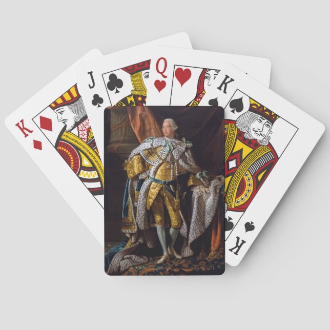 King George III by Allan Ramsay 1762 Playing Cards (Back)