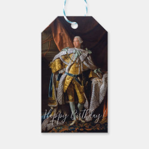 King George III by Allan Ramsay Happy birthday Gift Tags