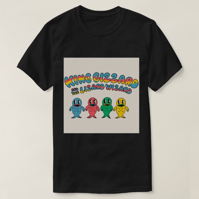 King Gizzard And The Wizard Lizard fishies Photogr T-Shirt (Design Front)