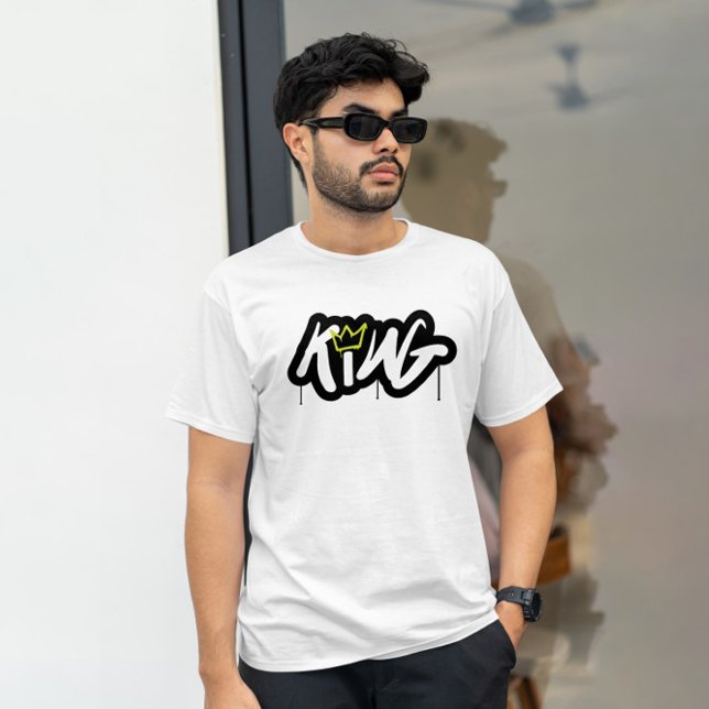 "King" Graffiti Street wear Style T-Shirt (Creator Uploaded)