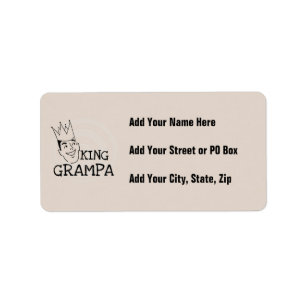 King Grampa T-shirts and Gifts Label