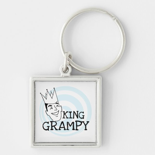 King Grampy Tshirts and Gifts Key Ring (Front)