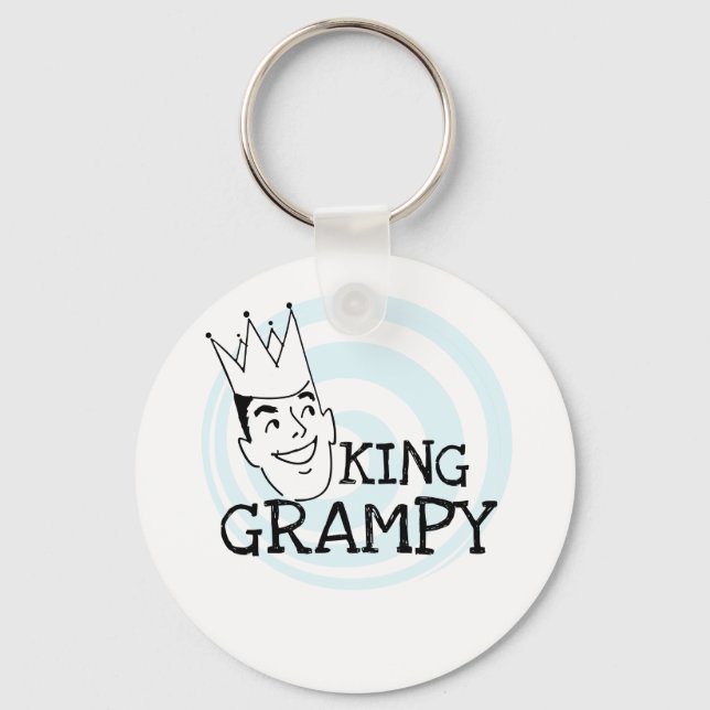 King Grampy Tshirts and Gifts Key Ring (Front)