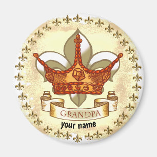 King Grandpa   magnet 