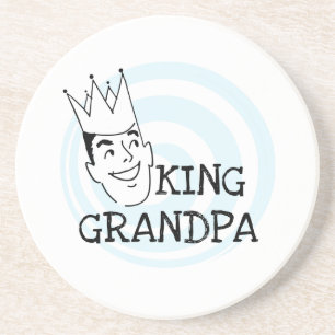 King Grandpa T-shirts and Gifts Coaster