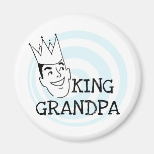 King Grandpa T-shirts and Gifts Magnet