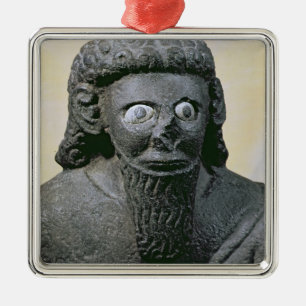 King Hadad, from the Palace at Tell-Halaf, Syria Metal Tree Decoration